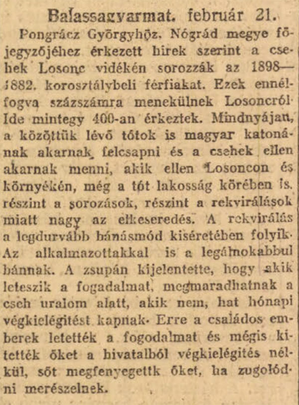 100 éve Nógrádban